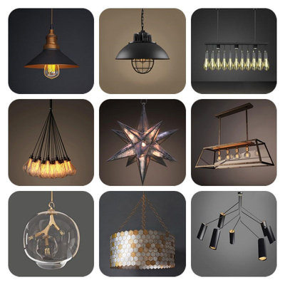 下得乐工业风灯具与钟表 39套3D模型合集精选